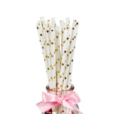 25Pcs Paper Drinking Straws
