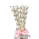25Pcs Paper Drinking Straws
