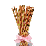 25Pcs Paper Drinking Straws