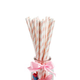 25Pcs Paper Drinking Straws