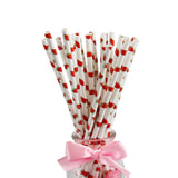 25Pcs Paper Drinking Straws