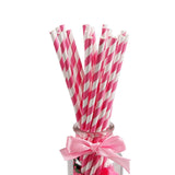 25Pcs Paper Drinking Straws