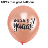 Wedding Decoration Rose Gold Mr Mrs Heart Balloons