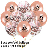 Wedding Decoration Rose Gold Mr Mrs Heart Balloons