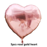Wedding Decoration Rose Gold Mr Mrs Heart Balloons