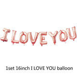 Wedding Decoration Rose Gold Mr Mrs Heart Balloons