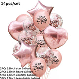 Wedding Decoration Rose Gold Mr Mrs Heart Balloons