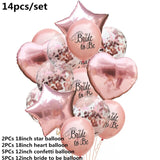 Wedding Decoration Rose Gold Mr Mrs Heart Balloons