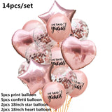 Wedding Decoration Rose Gold Mr Mrs Heart Balloons